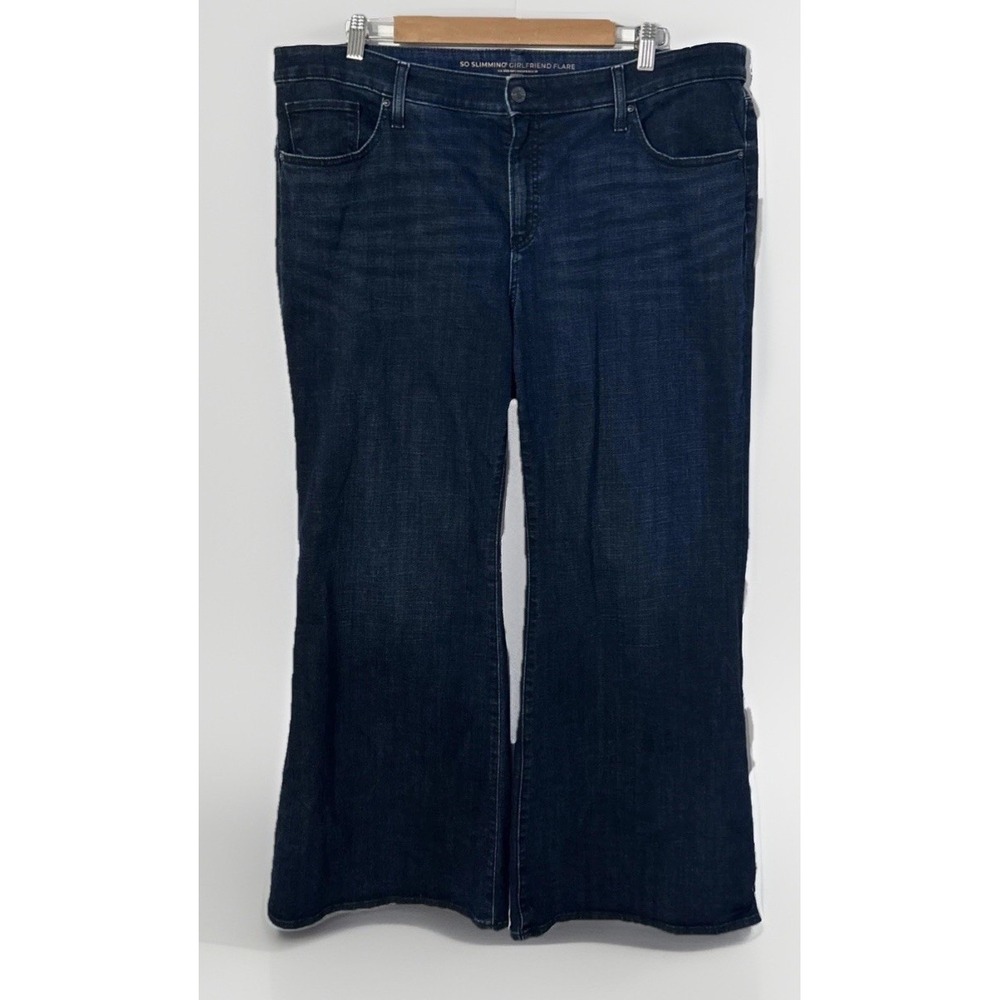 Women's Chicos So Slimming Girlfriend Flare Stretch Jeans Sz 16 P (3) NO Pilling